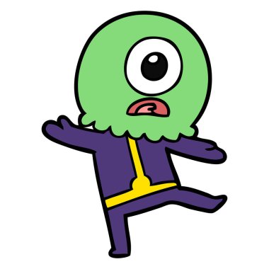 çizgi film Tepegöz'ü yabancı uzay adamı