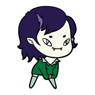 çizgi film dostu vampir kız