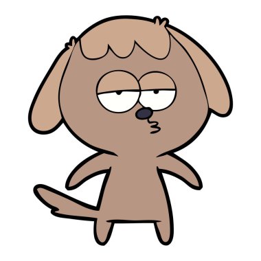 Çizgi film köpeğinin vektör çizimi