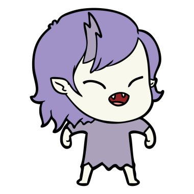 gülen vampir kız çizgi film