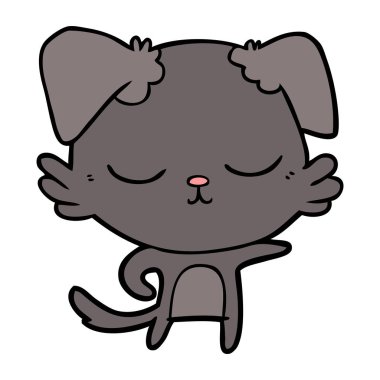 Çizgi film köpeğinin vektör çizimi