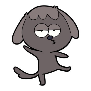 Çizgi film köpeğinin vektör çizimi