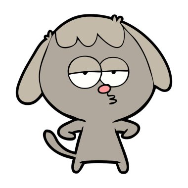 Çizgi film köpeğinin vektör çizimi