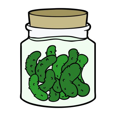 vektör çizim karikatür turşu turşusu