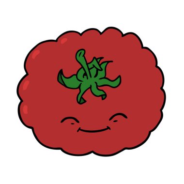 vektör çizim karikatür domates