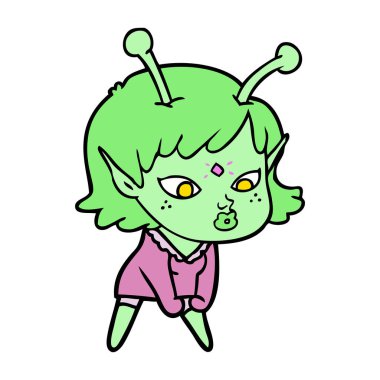 güzel çizgi film yabancı kız