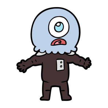 çizgi film Tepegöz'ü yabancı uzay adamı