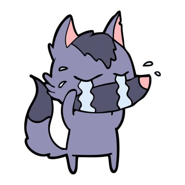 Çizgi film kurdunun vektör çizimi