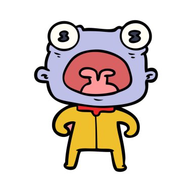 çizgi film garip uzaylı bağırarak