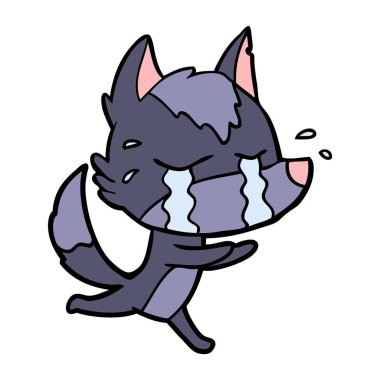 Çizgi film kurdunun vektör çizimi