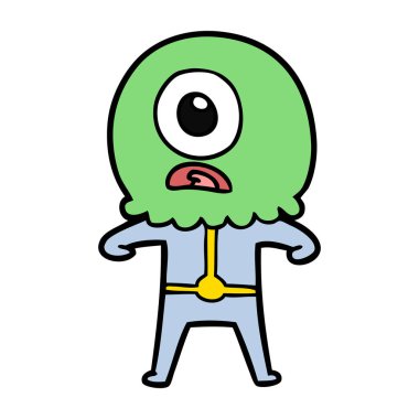 çizgi film Tepegöz'ü yabancı uzay adamı