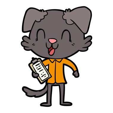 Çizgi film köpeğinin vektör çizimi