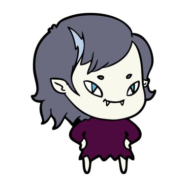 çizgi film dostu vampir kız