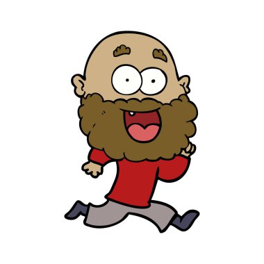 çizgi film çılgın mutlu adam çalıştıran sakallı