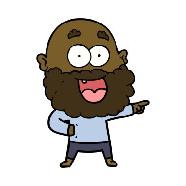 çizgi film çılgın mutlu adam sakallı