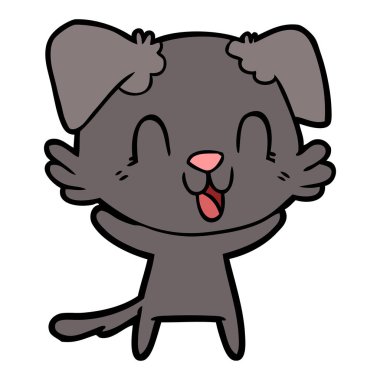 Çizgi film köpeğinin vektör çizimi