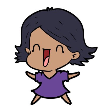 vektör çizim karikatür komik kadın