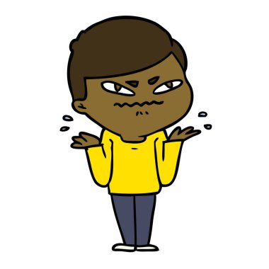 vektör çizim karikatür adam