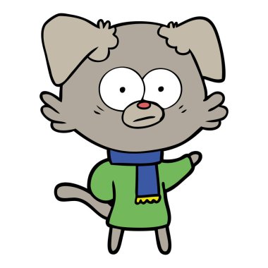 gergin köpek giyen eşarp