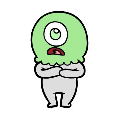 çizgi film Tepegöz'ü yabancı uzay adamı