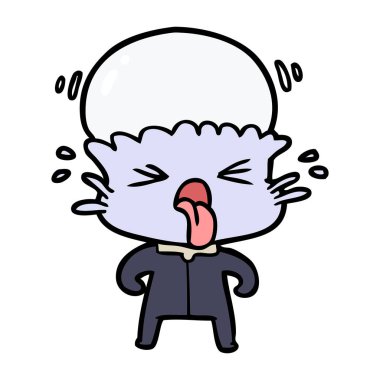 Çizgi film uzaylılarının vektör çizimi