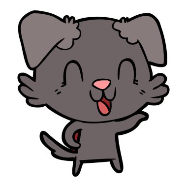 Çizgi film köpeğinin vektör çizimi