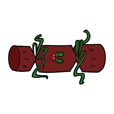 vektör çizim xmas kırık çizgi film