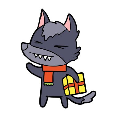 kızgın Noel kurt çizgi film