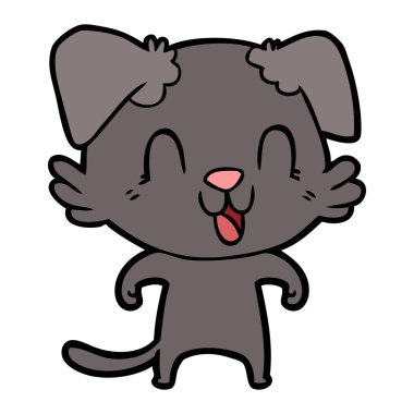 Çizgi film köpeğinin vektör çizimi