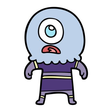 çizgi film Tepegöz'ü yabancı uzay adamı