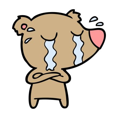 Çizgi film ayısının vektör çizimi