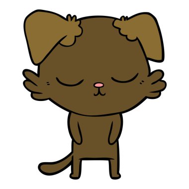 Çizgi film köpeğinin vektör çizimi