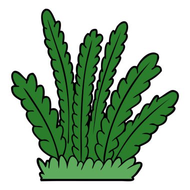 vektör çizim karikatür büyüyen bitkiler