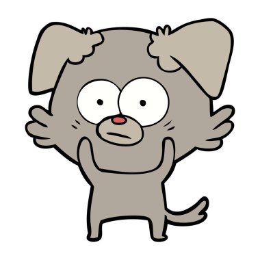 Çizgi film köpeğinin vektör çizimi