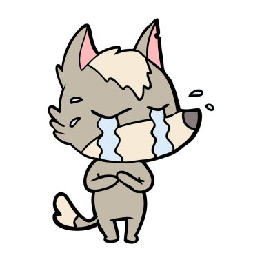 Çizgi film kurdunun vektör çizimi