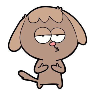 Çizgi film köpeğinin vektör çizimi