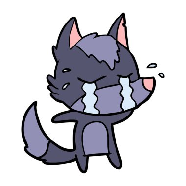 Çizgi film kurdunun vektör çizimi