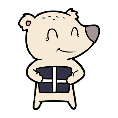 Noel kutup ayısı çizgi film