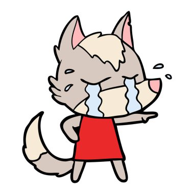 Çizgi film kurdunun vektör çizimi