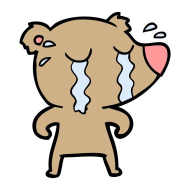 Çizgi film ayısının vektör çizimi