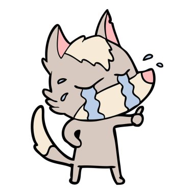 Çizgi film kurdunun vektör çizimi