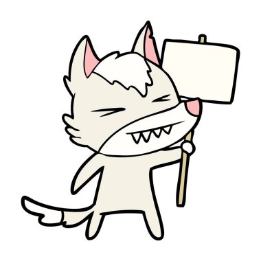 kızgın kurt çizgi film afişini ile