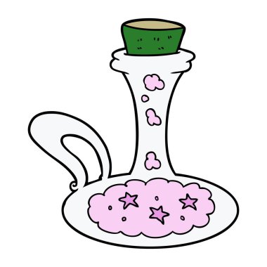 çizgi film sihirli iksir vektör çizim