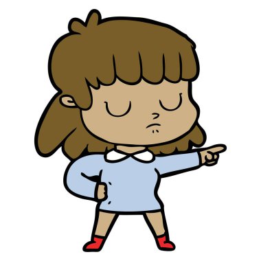 çizgi film kayıtsız kadın suçluyor