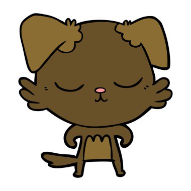 Çizgi film köpeğinin vektör çizimi