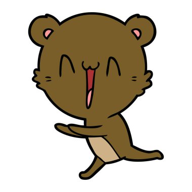 Çizgi film ayısının vektör çizimi