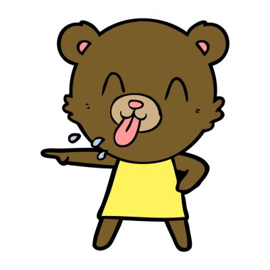 kaba karikatür ayı işaret