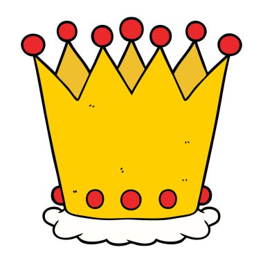 çizgi film taç vektör çizim