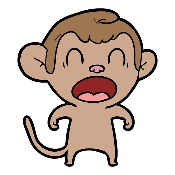 macaco louco de desenho animado correndo 12400725 Vetor no Vecteezy