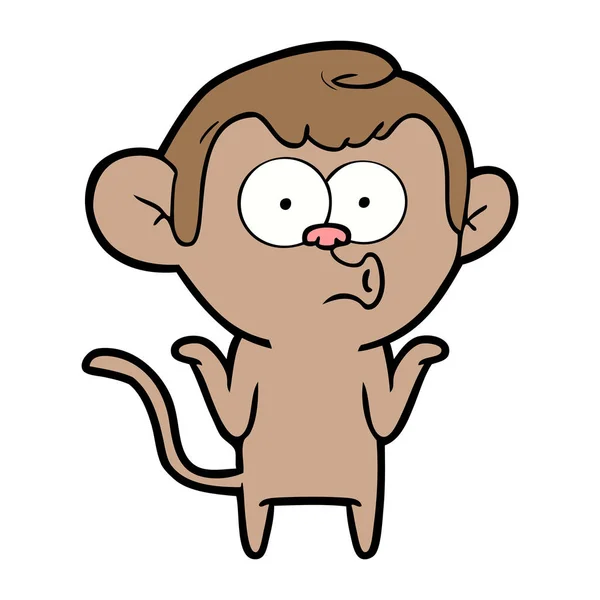 卡通猴的病媒图解 — 图库矢量图片